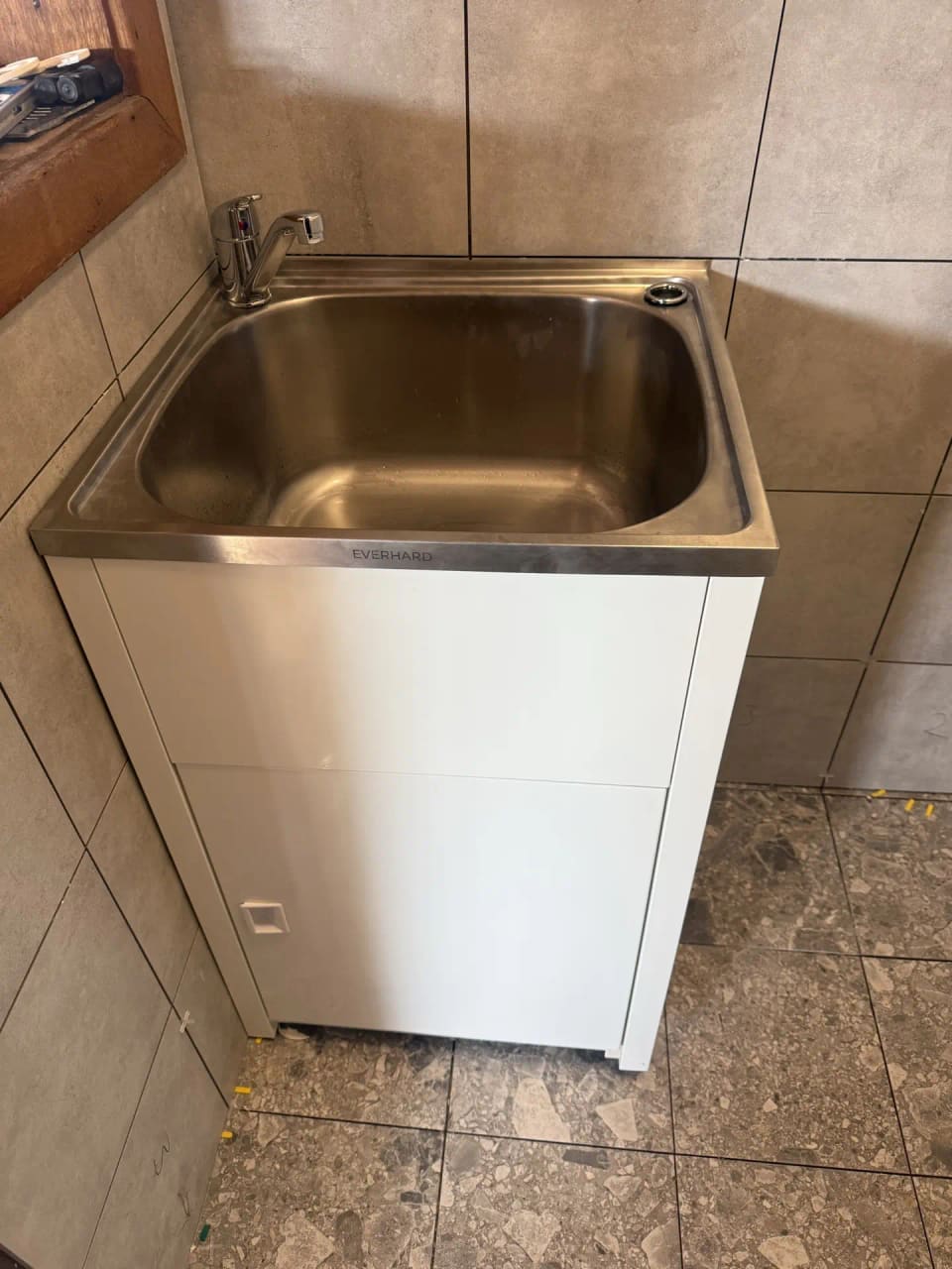 Laundry tub installation · Petersham — installed laundry tub