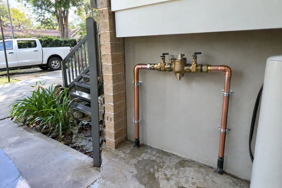 The finished result of backflow prevention.